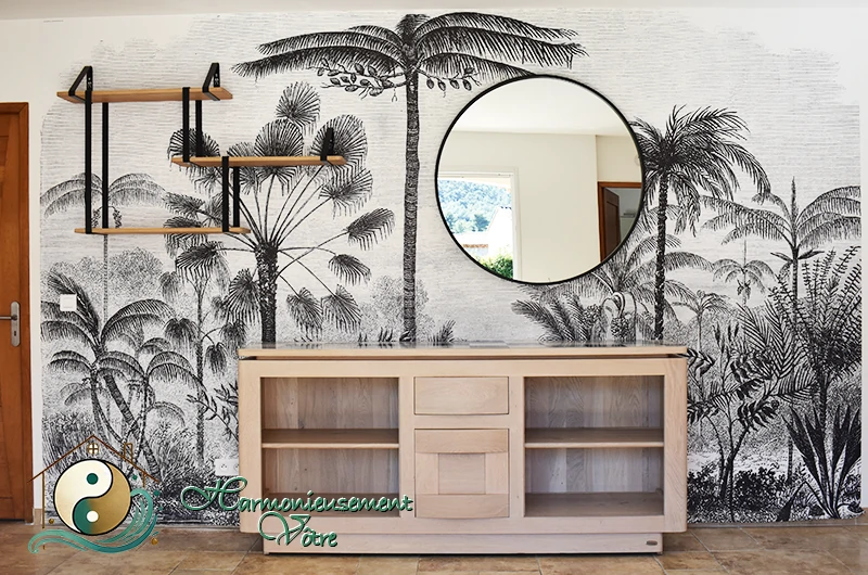 Réalisation de la décoration – étape 4 : mise en place des étagères