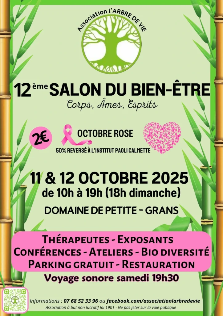12ième salon Bien-être à Grans auquel participera Harmonieusement Vôtre