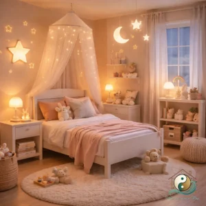 La lumière dans une chambre d’enfant en Feng Shui et Décoration par Laurence Trégoat - Harmonieusement Vôtre