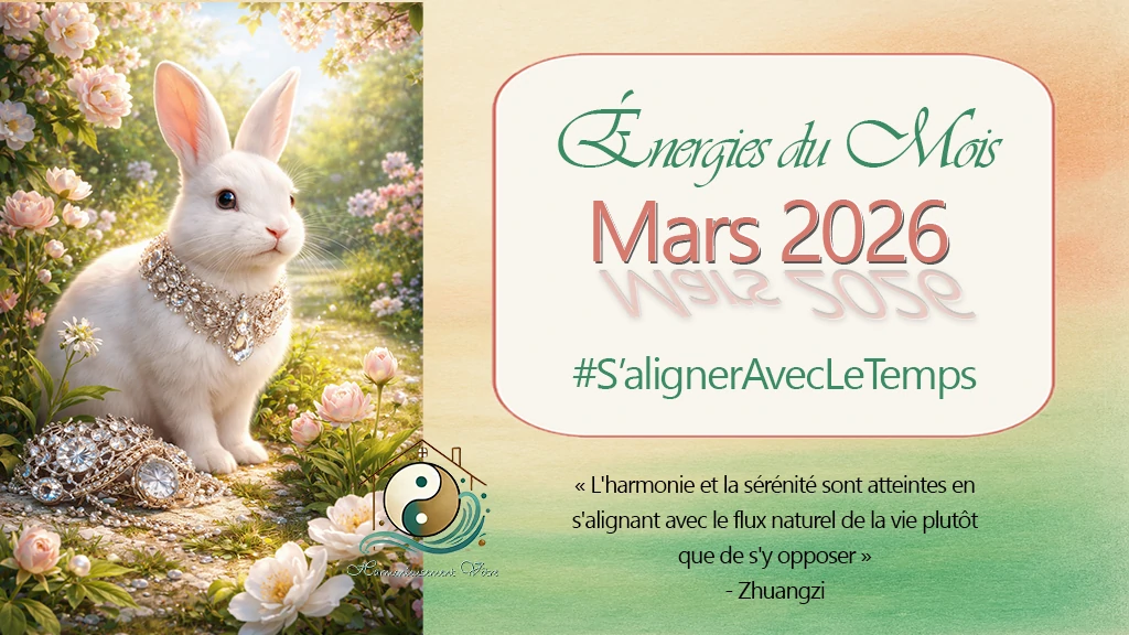 Décryptage des énergies du Mois de mars 2026 – Lapin de Métal - par Laurence Trégoat, Harmonieusement Vôtre