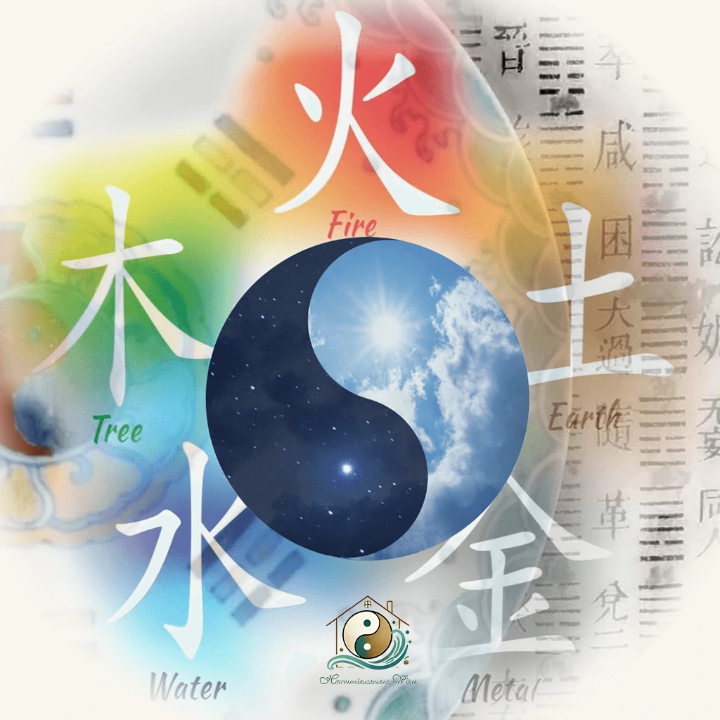 Chemin de vie en Ba Zi illustré par les cinq éléments de la philosophie chinoise