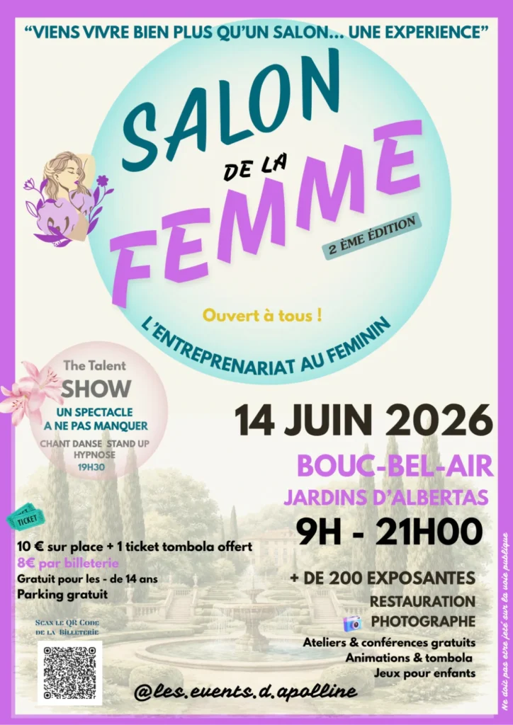 Le Salon de la Femme arrive au Jardin d’Albertas à Bouc-Bel-Air…
