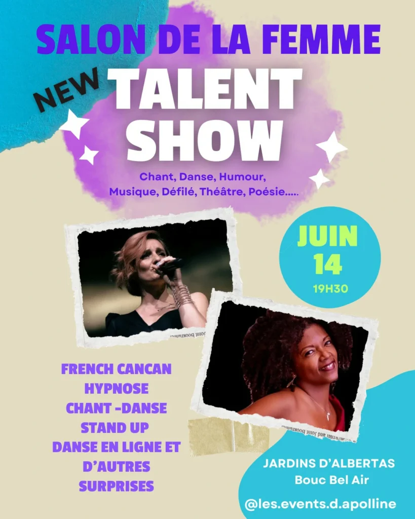 La soirée à ne pas manquer lors du Salon de la Femme au Jardin d’Albertas à Bouc-Bel-Air…