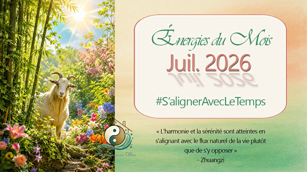 Feng Shui et Astrologie de ce mois de juillet 2026 par Harmonieusement Vôtre, votre cabinet conseil en Design d'Espace Holistique et Arts Taoïstes proche d'Aix en Provence